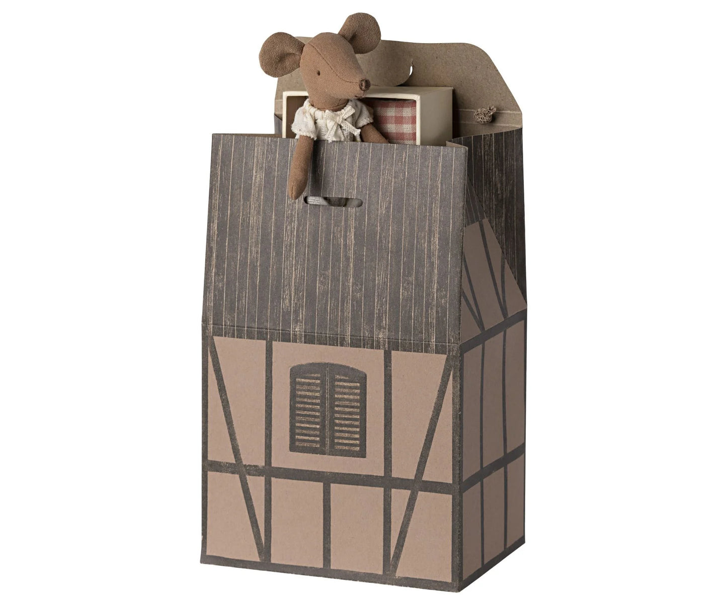 Maileg - Giftbag Farmhouse Brown.